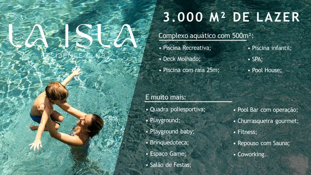 Imagem da piscina do empreendimento La Isla